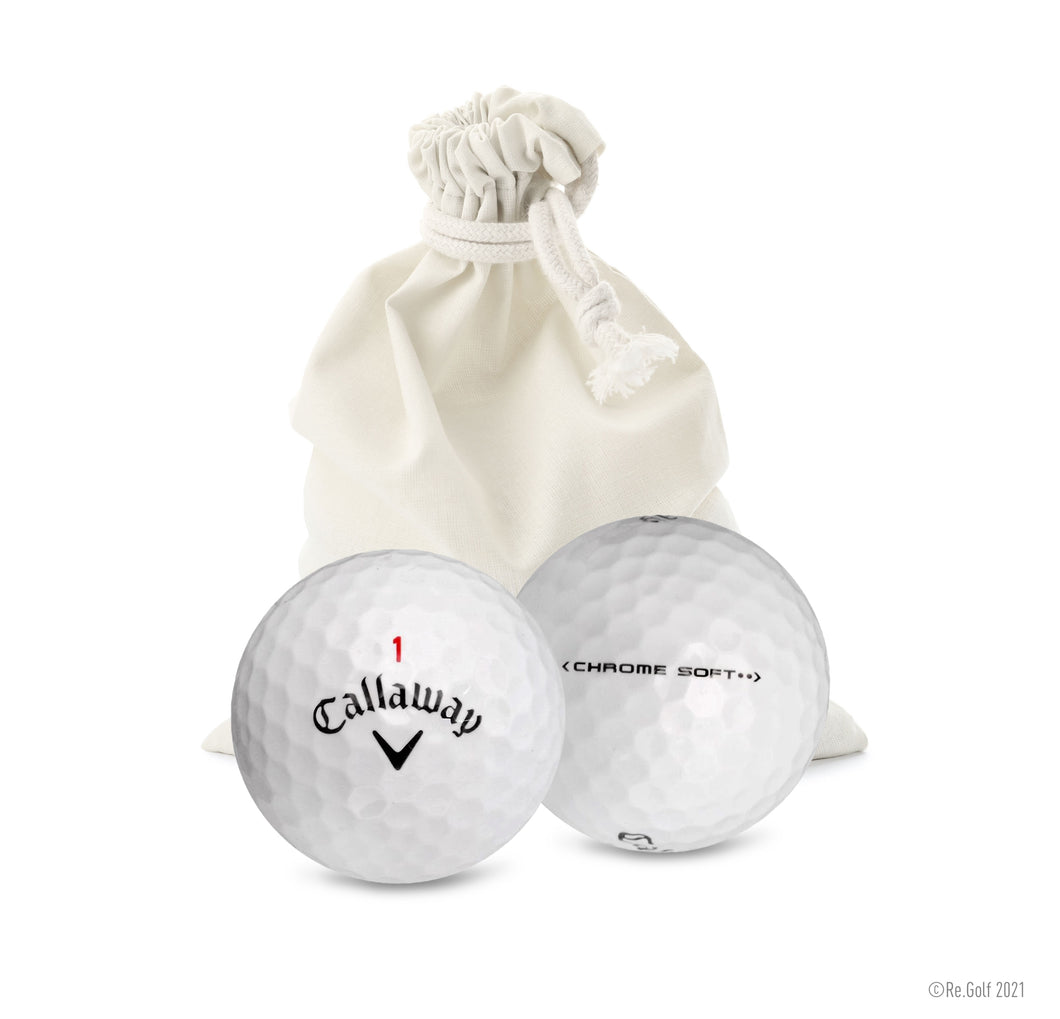 Callaway Chrome Soft - Quantity 12 in Eco-Friendly Bag (Professionally Recycled)