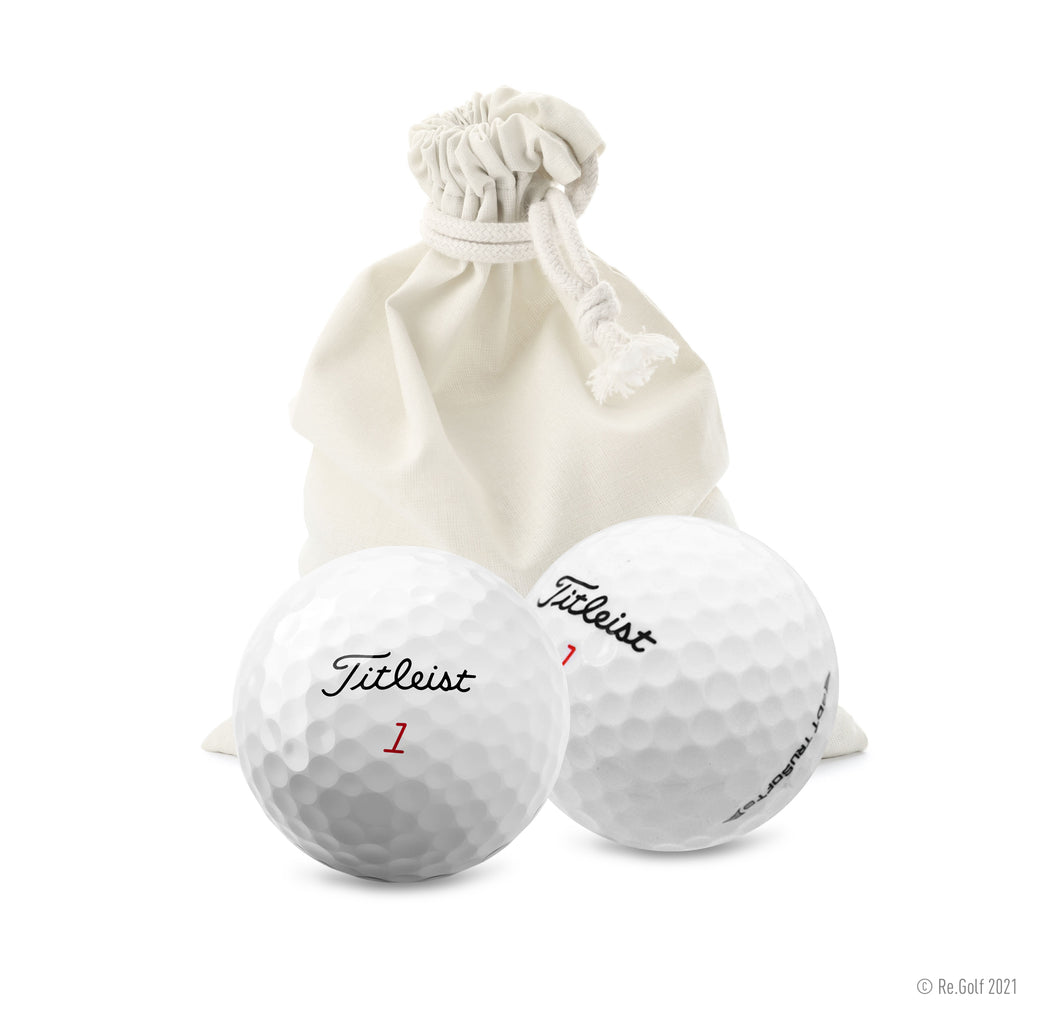 Titleist DT TruSoft - Quantity 12 in Eco-Friendly Bag (Professionally Recycled)