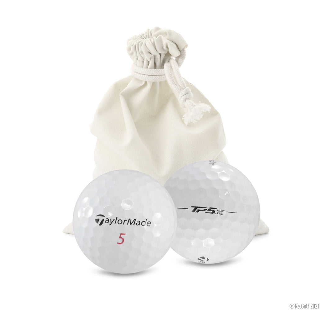 TaylorMade TP5X - Quantity 12 in Eco-Friendly Bag (Professionally Recycled)