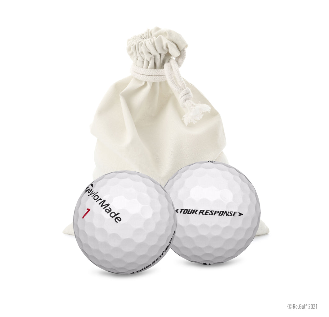 TaylorMade Tour Response - Quantity 12 in Eco-Friendly Bag (Professionally Recycled)